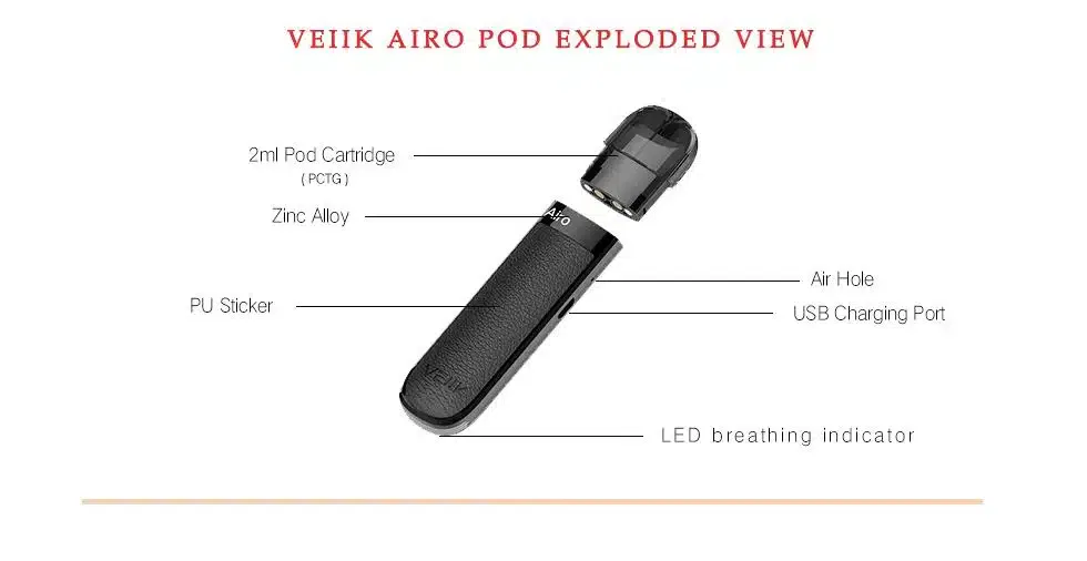 AIRO POD by VEIIK, 2ml Tank